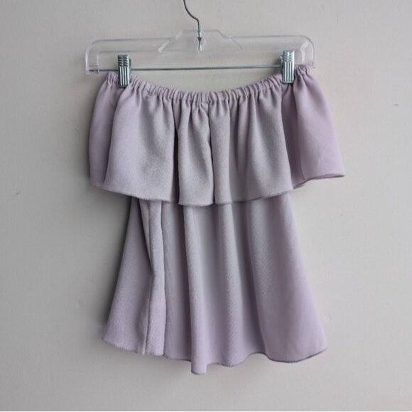 Aritzia Wilfred Promener Off-Shoulder Pink Ruffle Blouse - Picture 4 of 5